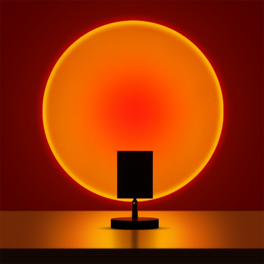 GlowBright - Retro Sonnenuntergang Tischlampe