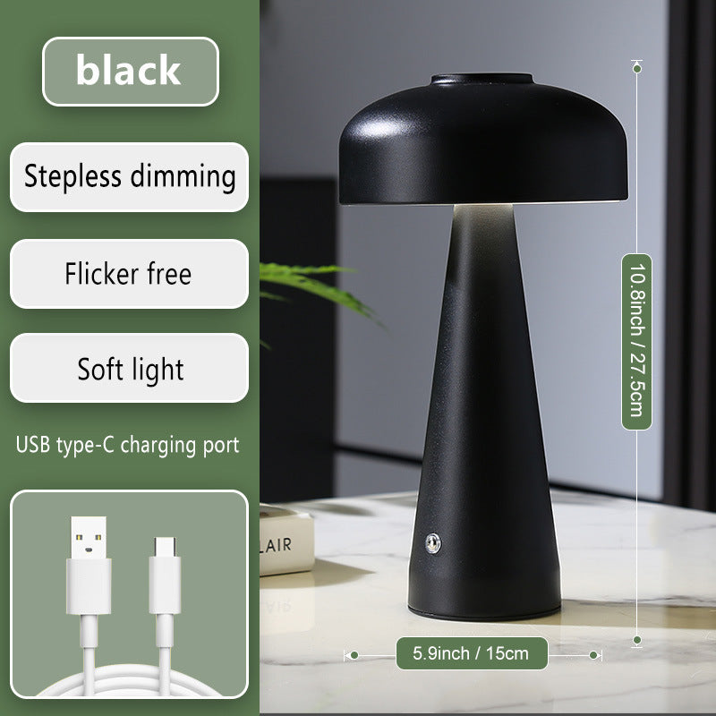 Mushroom Charging Lamp Schlafzimmer Nachttischlampe