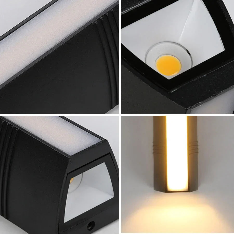 NachtStrahl NachtLampe - LED Wandbeleuchtung für den Außenbereich