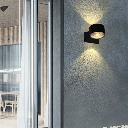 RainBlock - Stilvolle Wasserdichte Aluminium Wandlampe für Außenbereiche