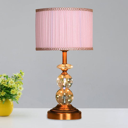 KristalGlow - Table lamp with conical shape and faceted crystal balls