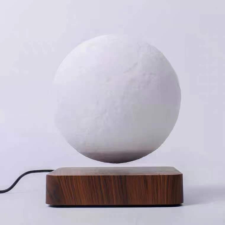 GravitaLux® – Schwebende Mondlampe mit Magnetischer Levitation und 3D-Druck