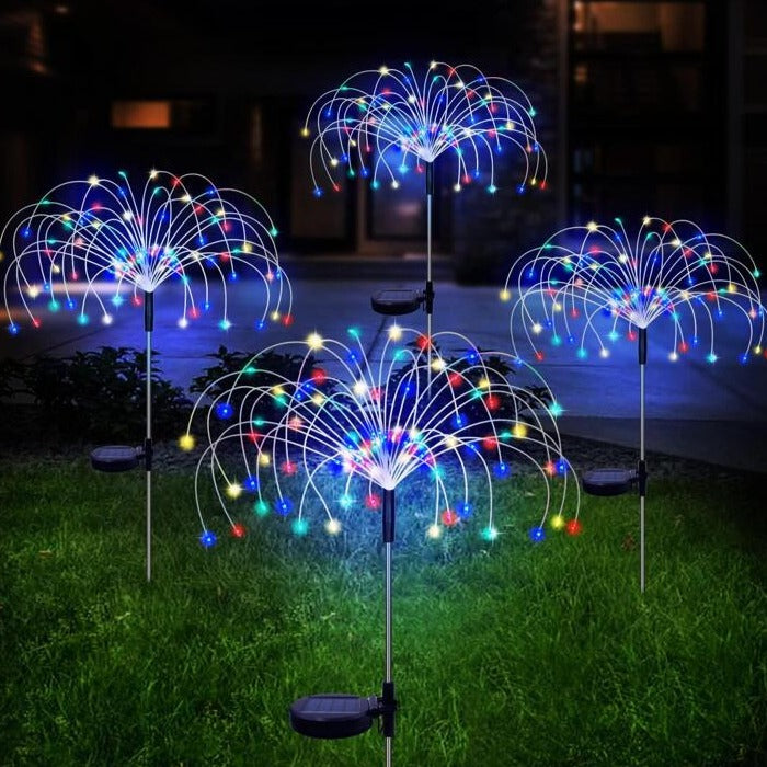 Soleil – Solar lights in fireworks design for magical garden evenings