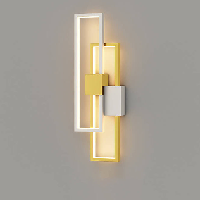 LumiSil - Minimalistische kreative quadratische Rahmen Eisen Silikon LED-Wandlampe