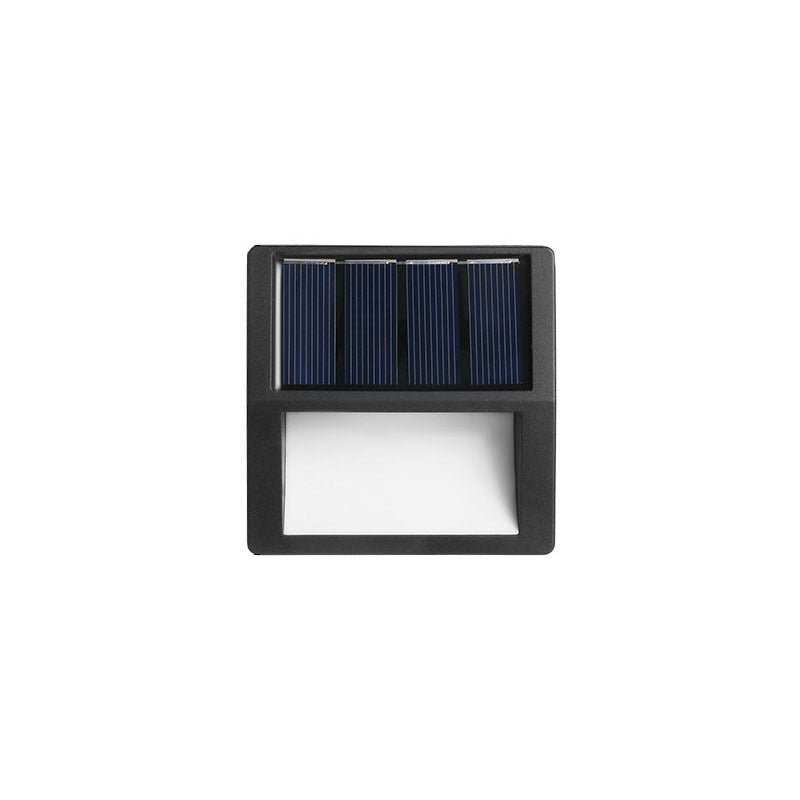 EcoBright - Wasserfeste LED-Solar-Terrassenlampen für außen, rund und quadratisch