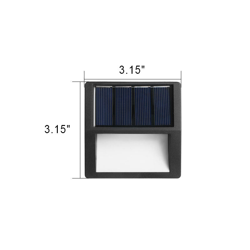 EcoBright - Wasserfeste LED-Solar-Terrassenlampen für außen, rund und quadratisch