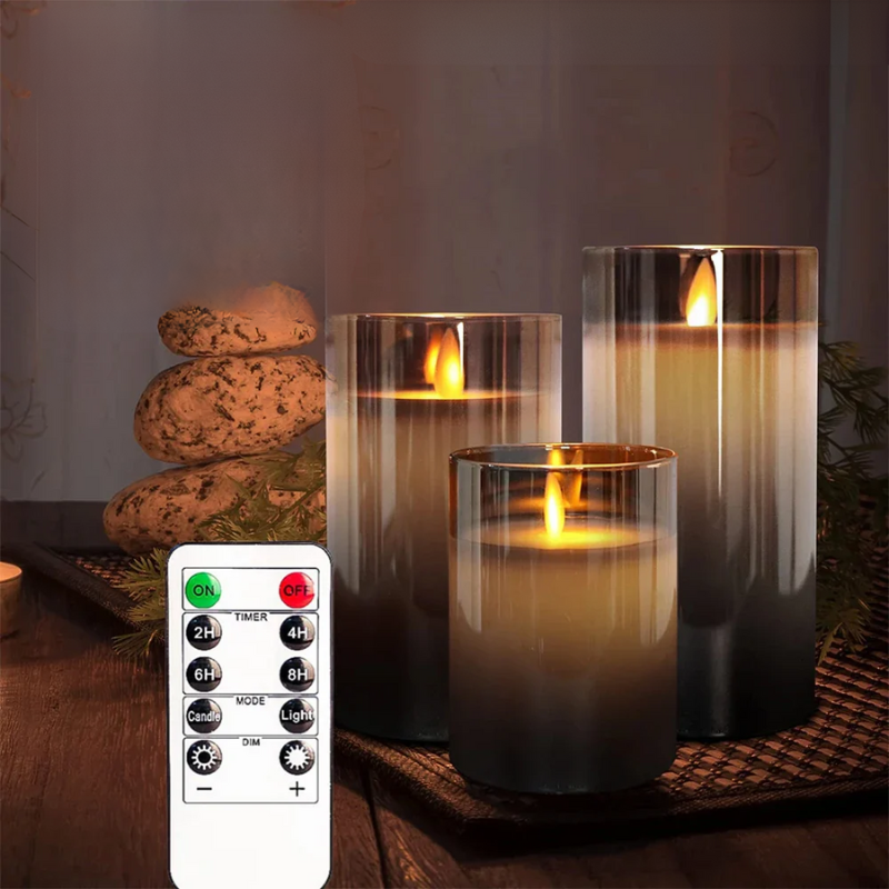 Kerzen-Set Lux - Set mit flackernden LED-Kerzen zur Dekoration