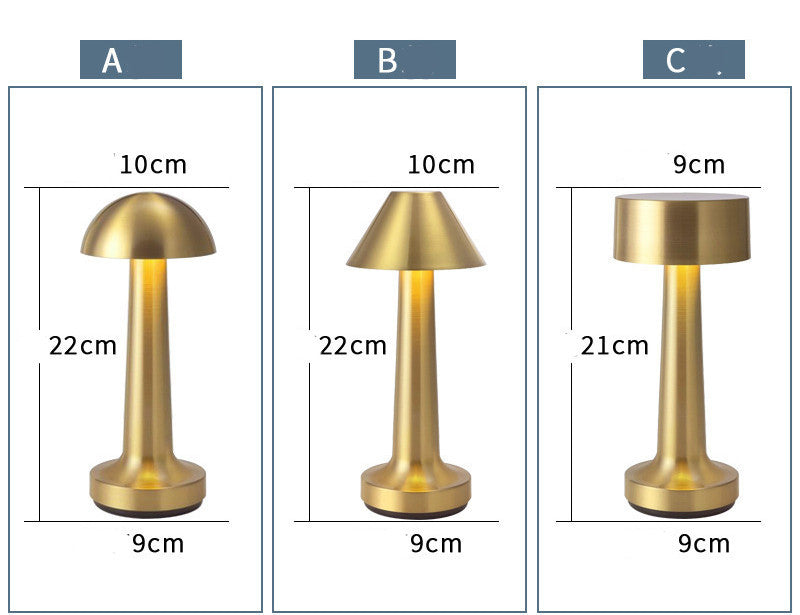 VintageLume® – Vintage Metall-Tischlampe mit LED-Beleuchtung