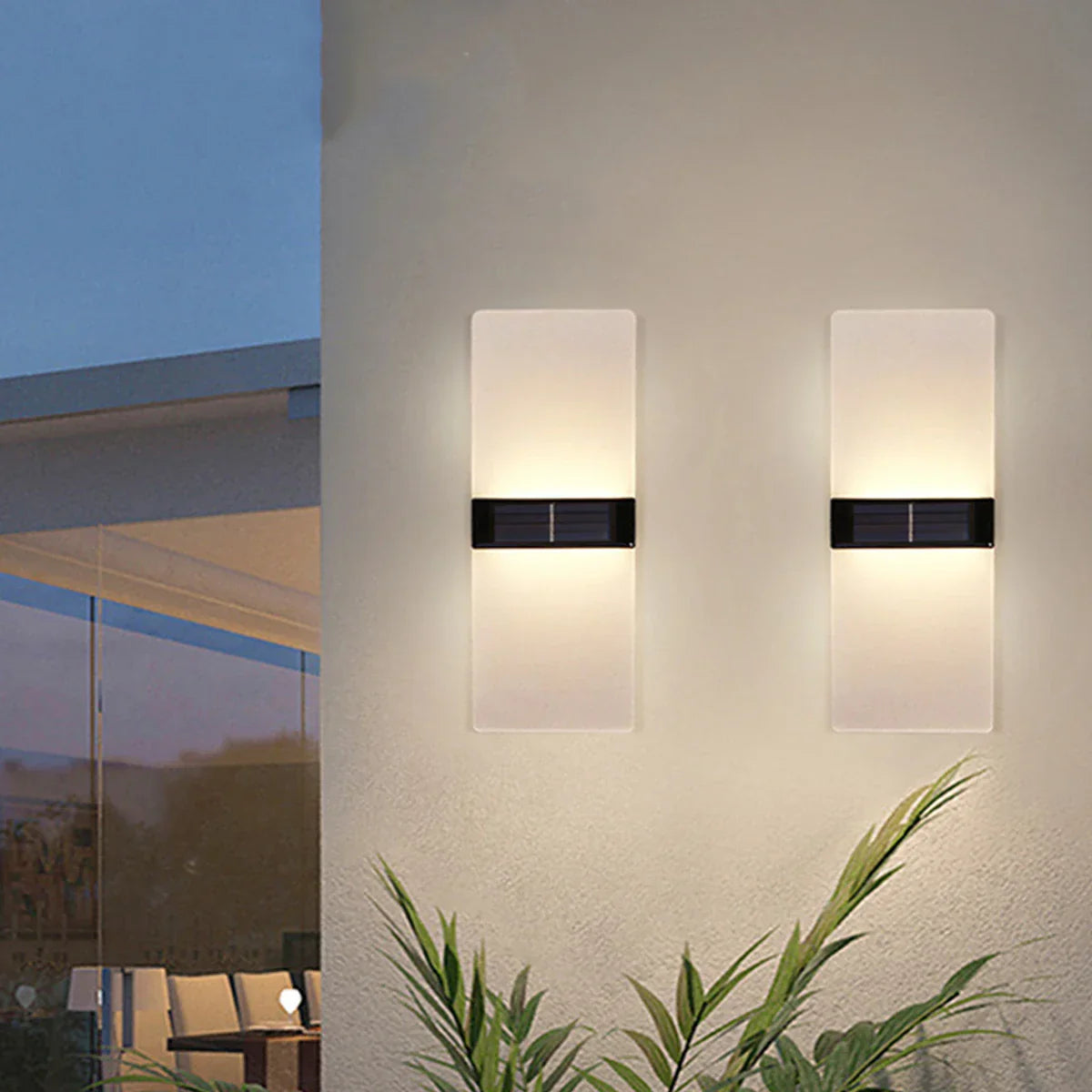 AuroraSolar - Solarbetriebene LED Außenwandleuchte