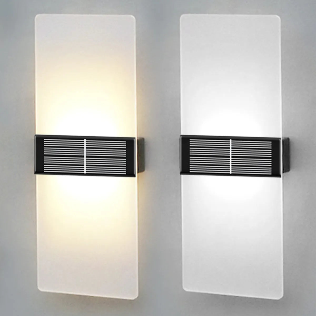 AuroraSolar - Solarbetriebene LED Außenwandleuchte