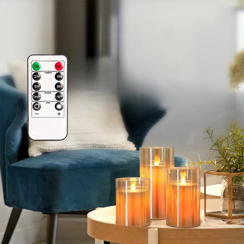 Kerzen-Set Lux - Set mit flackernden LED-Kerzen zur Dekoration