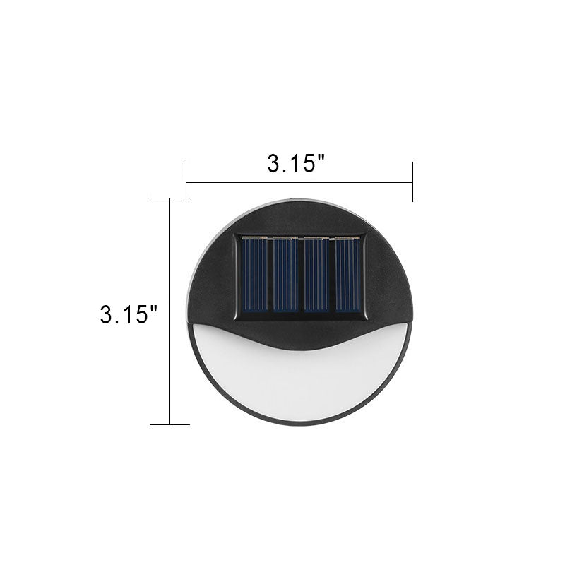 EcoBright - Wasserfeste LED-Solar-Terrassenlampen für außen, rund und quadratisch