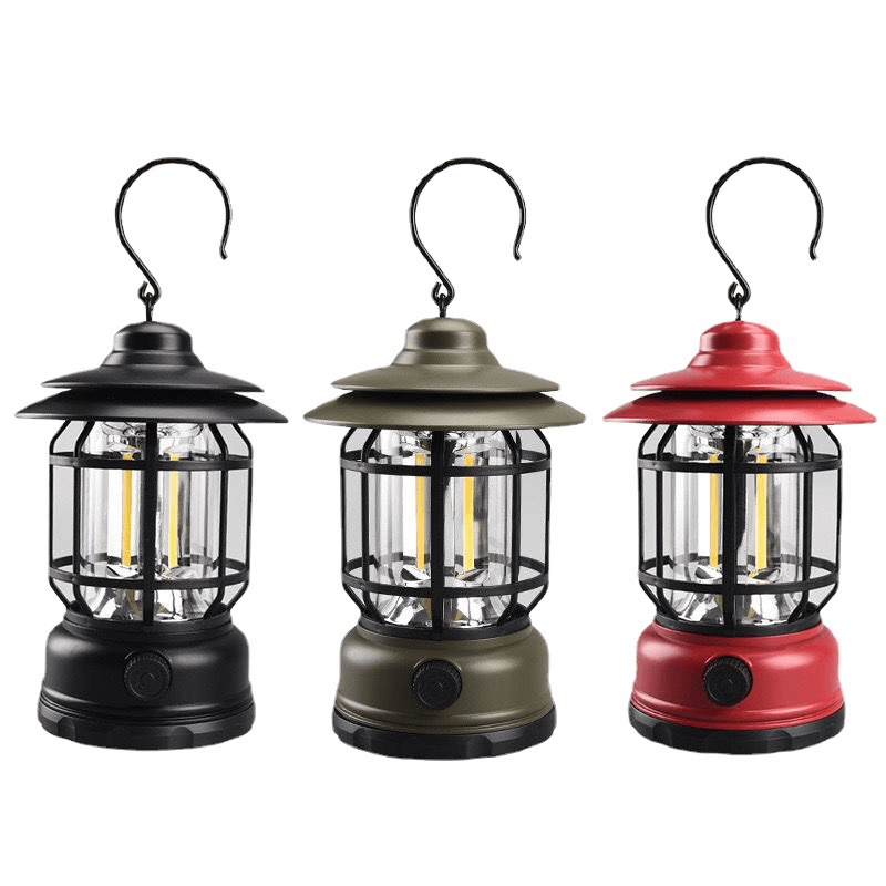 Vintage Vibes - Tragbare Retro Campinglampe für Abenteuerliche Abende