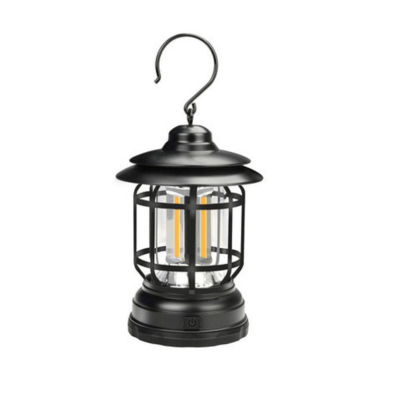 Vintage Vibes - Tragbare Retro Campinglampe für Abenteuerliche Abende