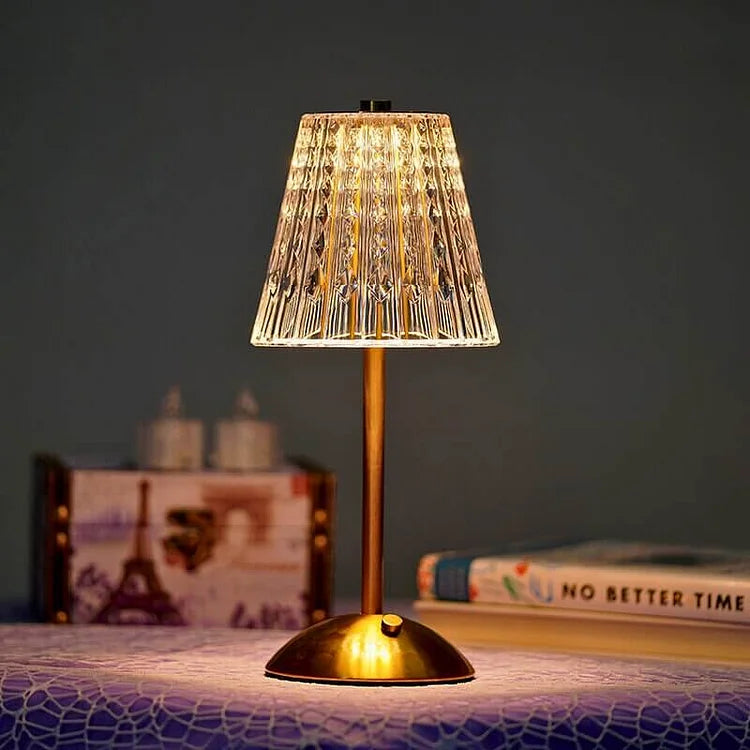 RadiantGlow – Crystal Table Lamp