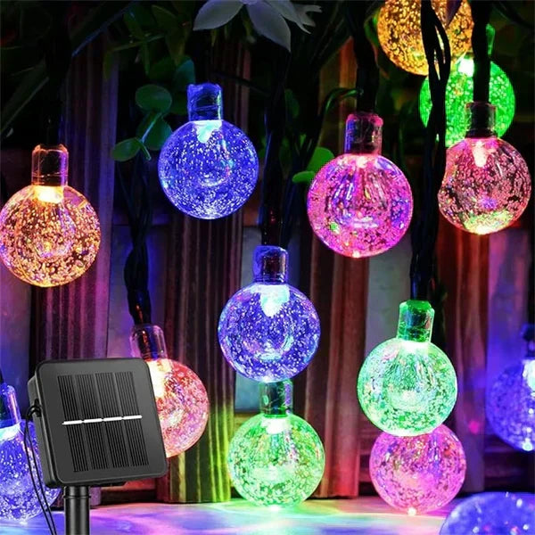 Twirly – Waterproof Outdoor String Lights with Solar Power
