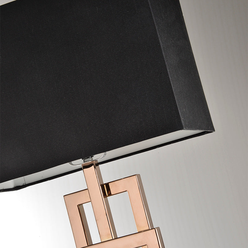 SanviaLicht – Dekorative Tischlampe mit Stoffschirm für Schlafzimmer & Wohnzimmer