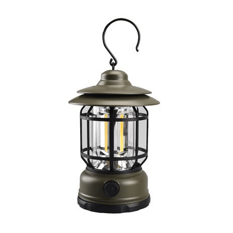 Vintage Vibes - Tragbare Retro Campinglampe für Abenteuerliche Abende