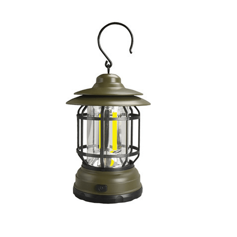 Vintage Vibes - Tragbare Retro Campinglampe für Abenteuerliche Abende