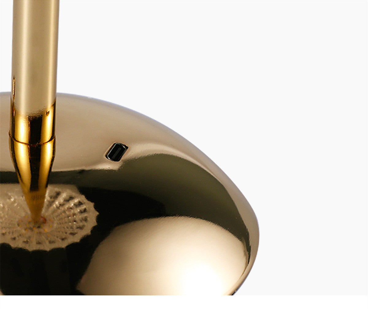 GlamLicht – Designer Acryl Tischlampe in Rockform mit LED für stilvolle Wohnräume