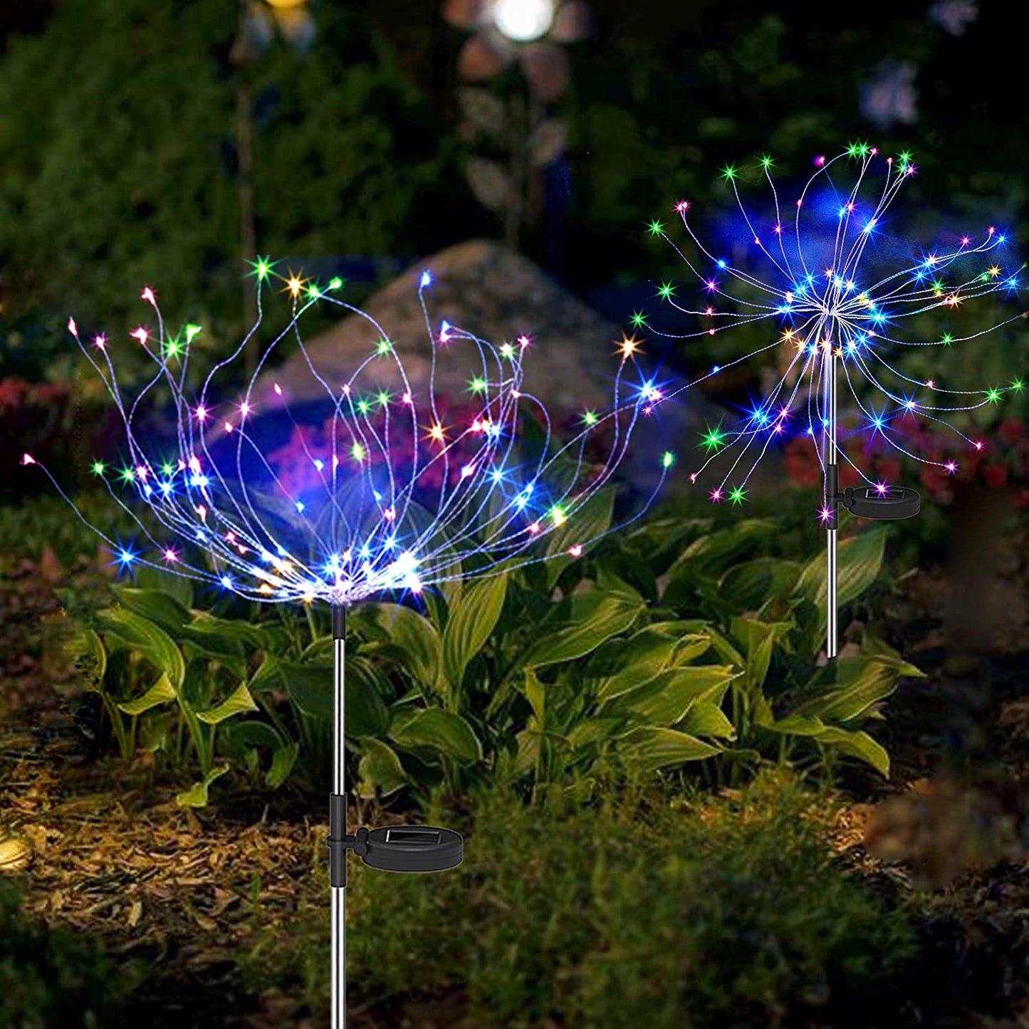 Soleil – Solar lights in fireworks design for magical garden evenings