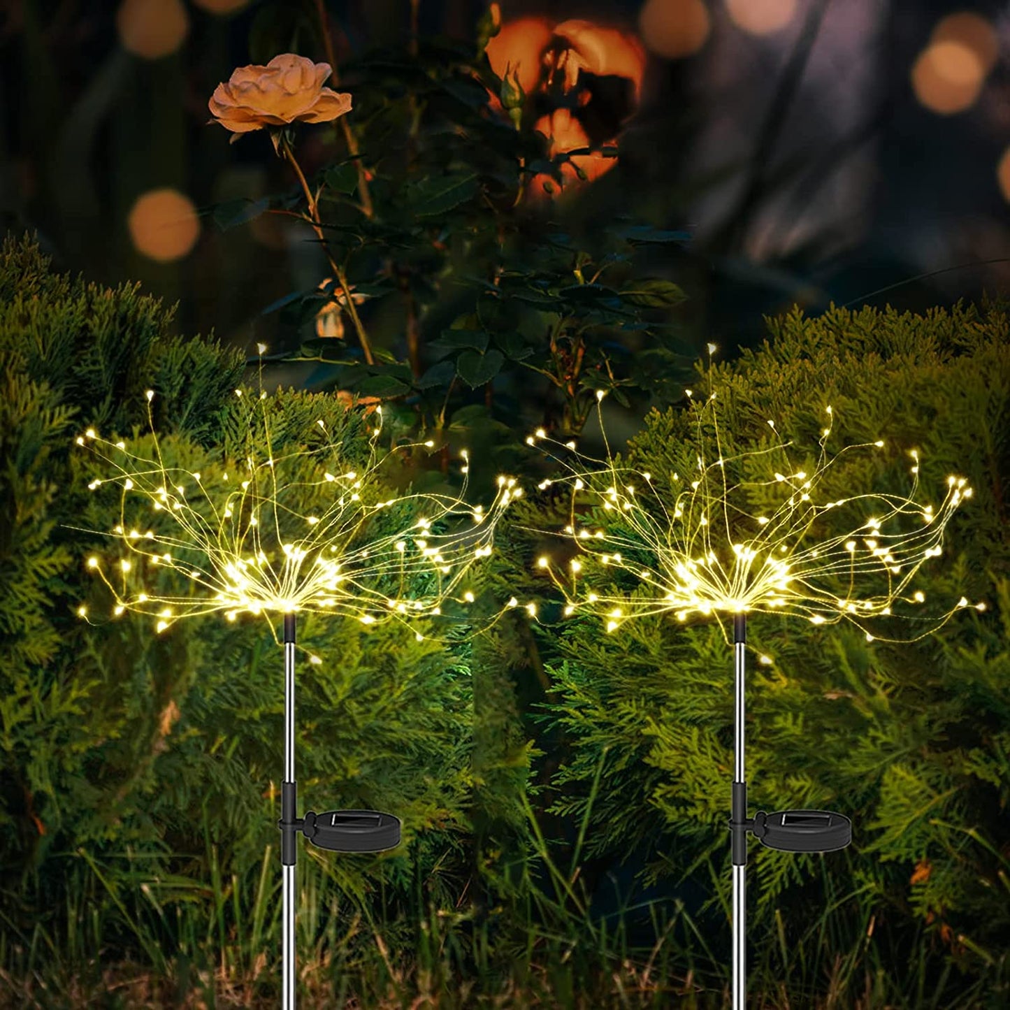Soleil – Solar lights in fireworks design for magical garden evenings