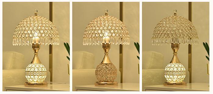 Kristall Tischlampe Schlafzimmer Nachttischlampe