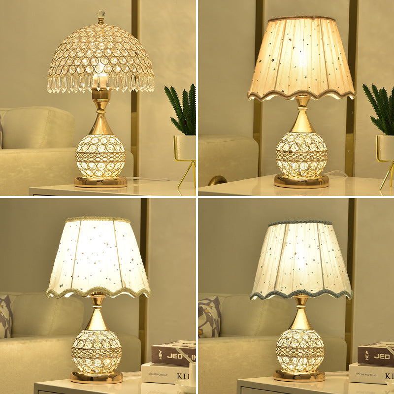 Kristall Tischlampe Schlafzimmer Nachttischlampe