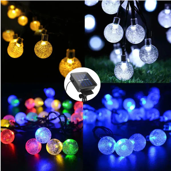 Twirly – Waterproof Outdoor String Lights with Solar Power