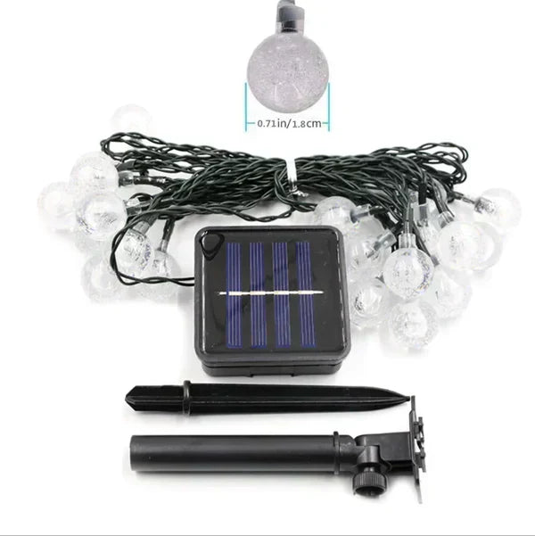 Twirly – Waterproof Outdoor String Lights with Solar Power