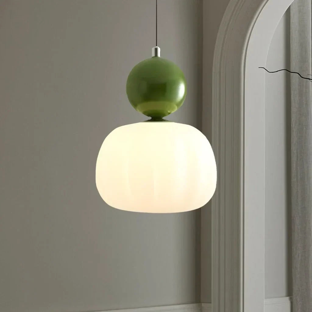 Decora - Art Deco Pendant Light in Cream – Elegant Hanging Light in Bauhaus Design