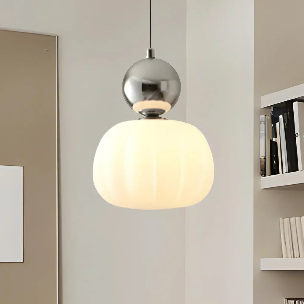 Decora - Art Deco Pendant Light in Cream – Elegant Hanging Light in Bauhaus Design