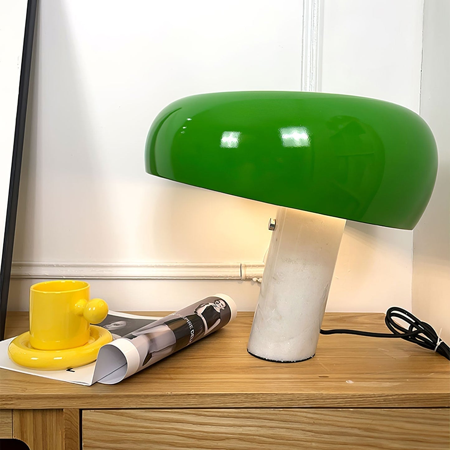 StoneGlow - Decorative Marble Table Lamp, where elegance and warmth meet