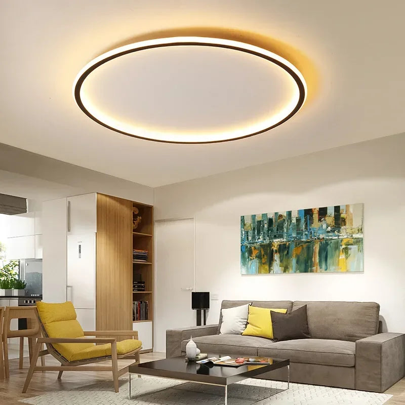 HaloNord – Round LED ceiling light in Nordic design for modern living