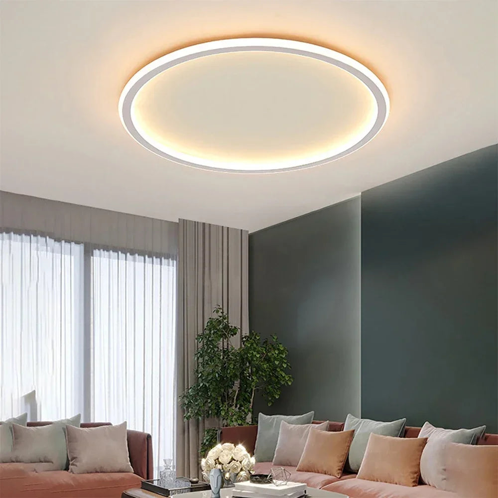 HaloNord – Round LED ceiling light in Nordic design for modern living