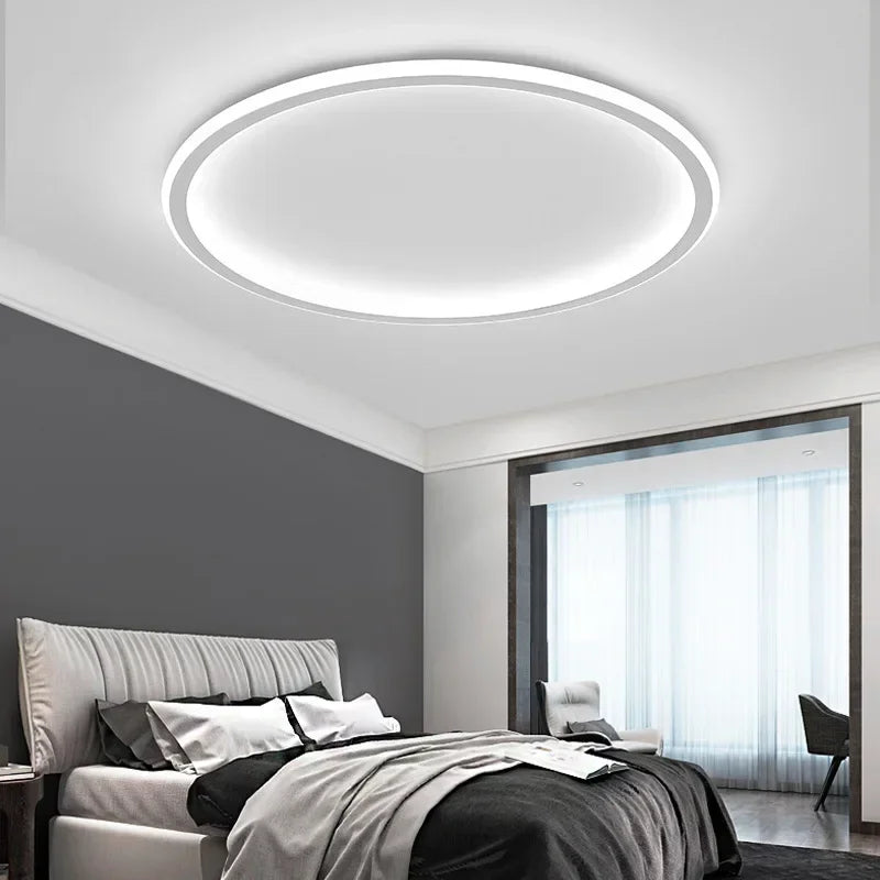HaloNord – Round LED ceiling light in Nordic design for modern living