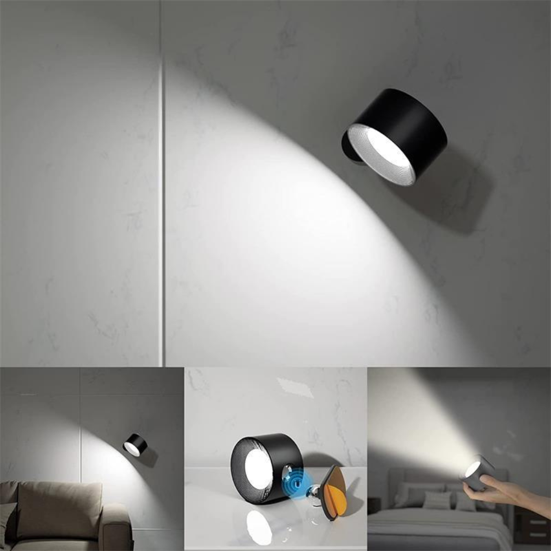 FlexiLamp - Drahtloses aufladbares 360° Wandlicht