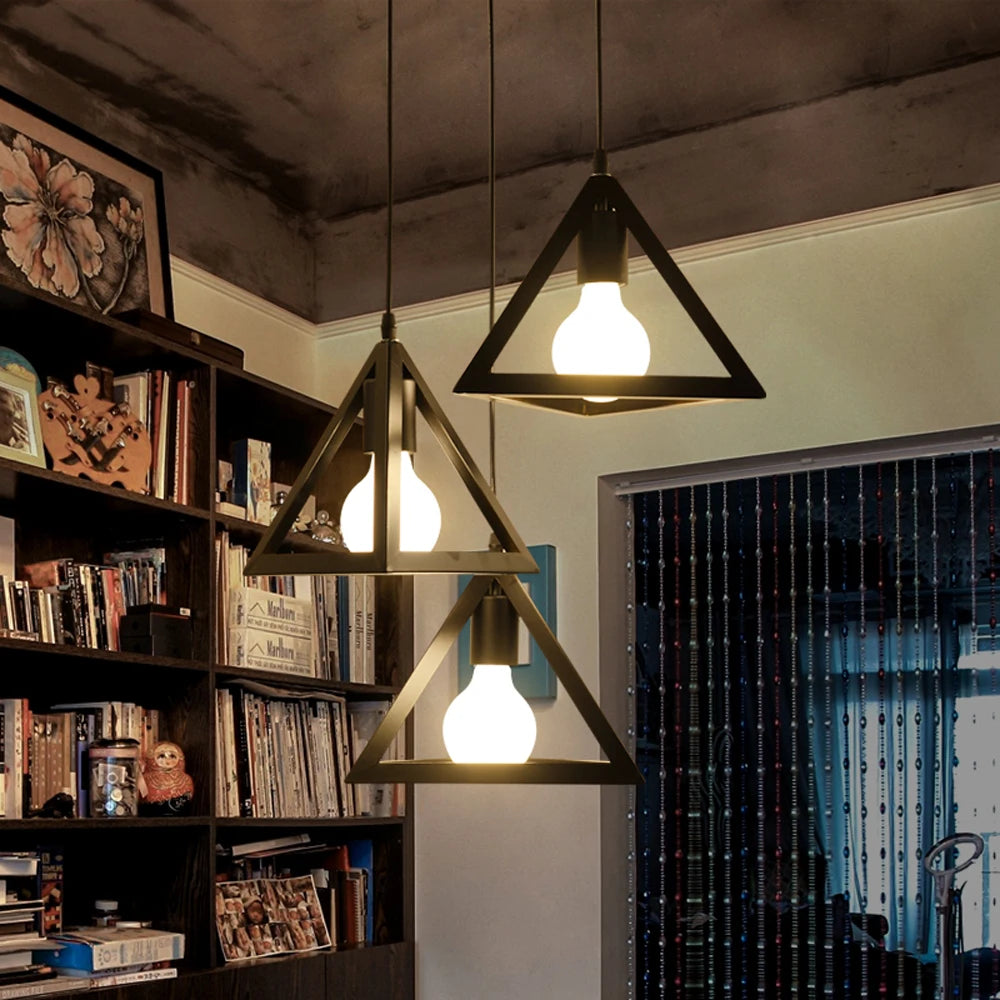 TriGlow - Iron Vintage Pendant Light