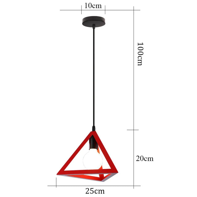 TriGlow - Iron Vintage Pendant Light