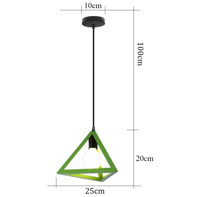 TriGlow - Iron Vintage Pendant Light