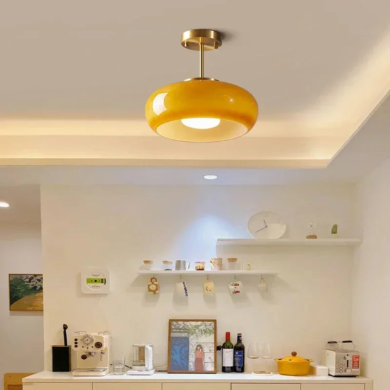 Elegant LED pendant lights made of glass for timeless lighting – modern design