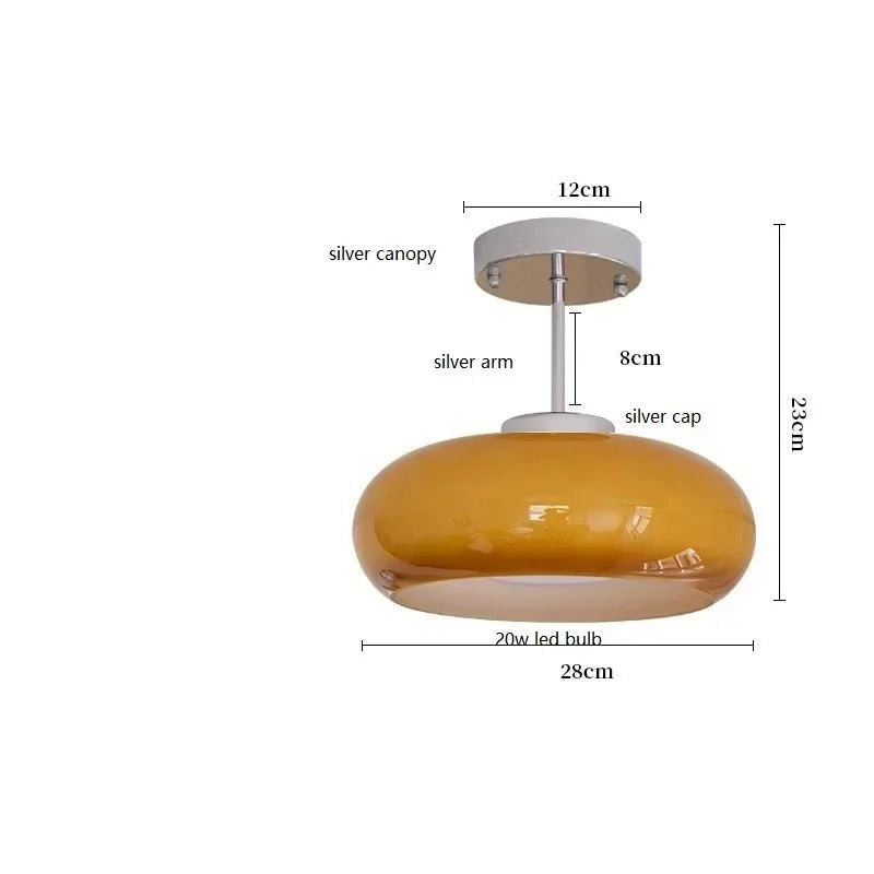 Elegant LED pendant lights made of glass for timeless lighting – modern design