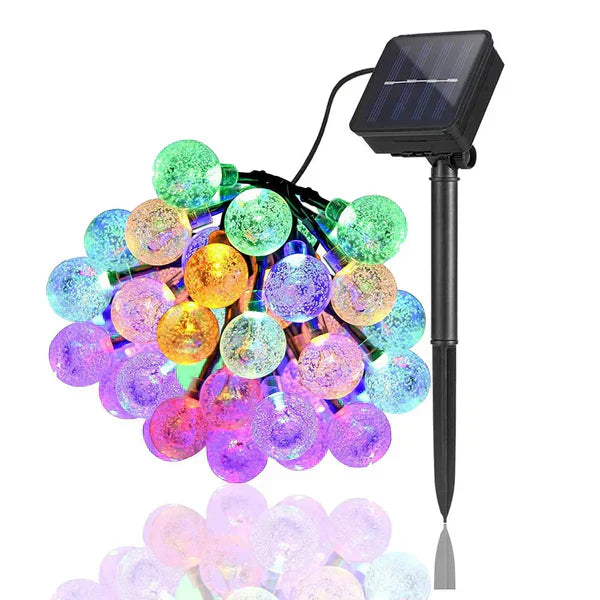 Twirly – Waterproof Outdoor String Lights with Solar Power