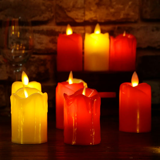 Flammenlose Fiesta - LED Kerzen ohne Flamme für Geburtstage und Feiern