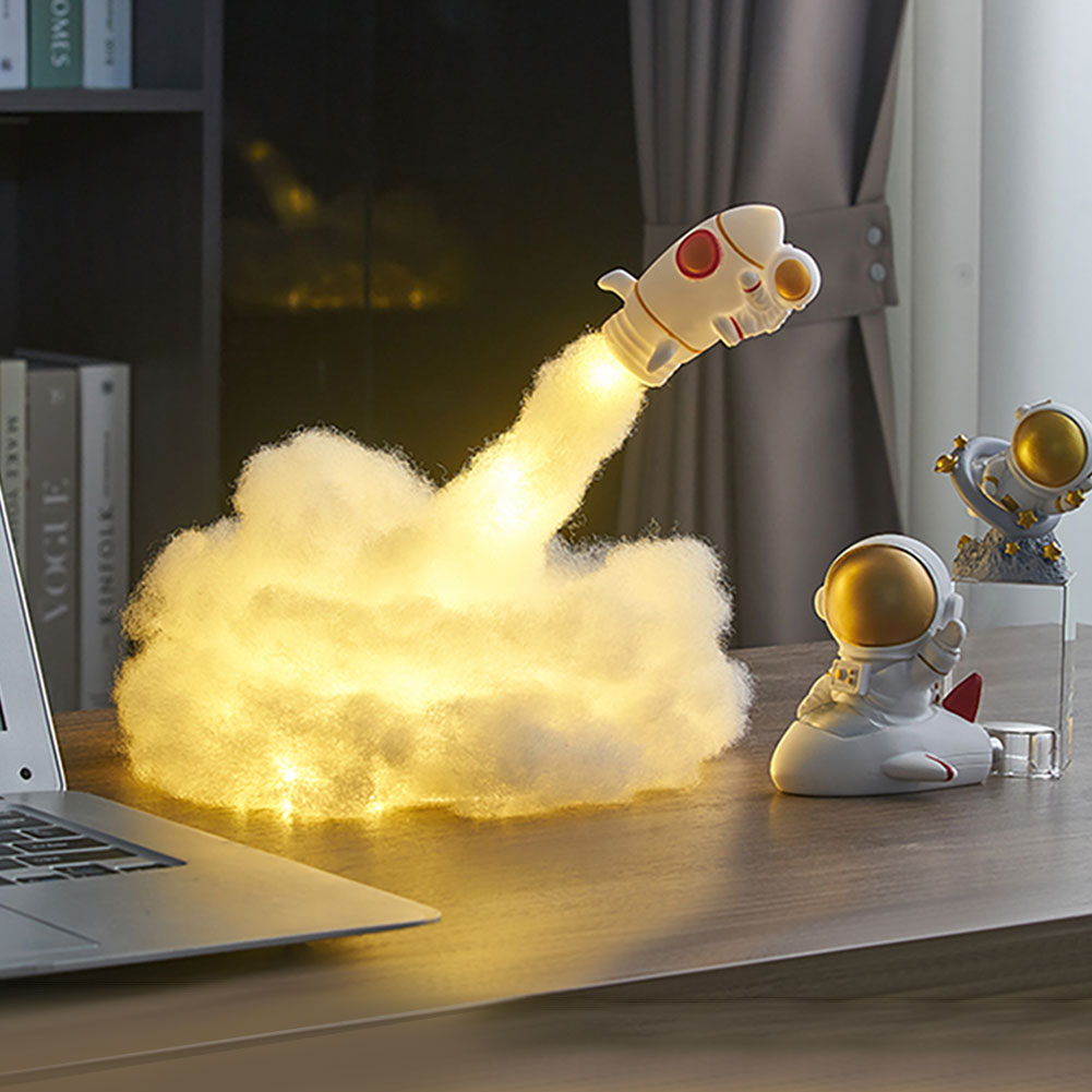 RocketGlow - Small Rocket Table Lamp with Soft Lighting