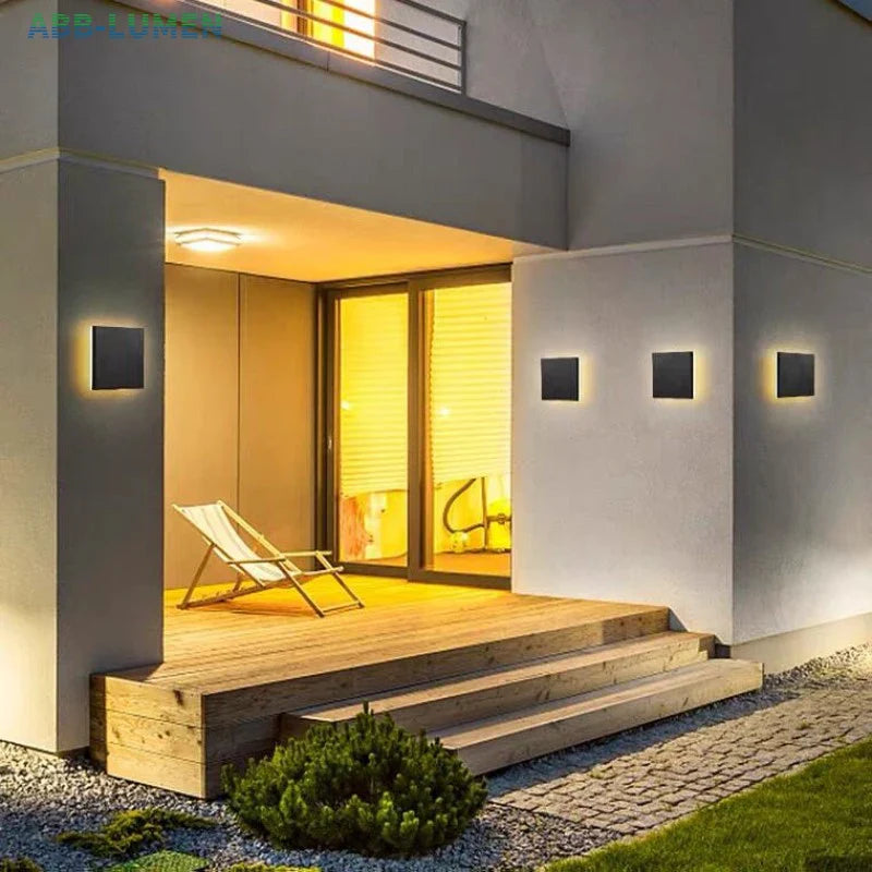 EcoLumos - Energiesparende LED-Wandlampe für draußen