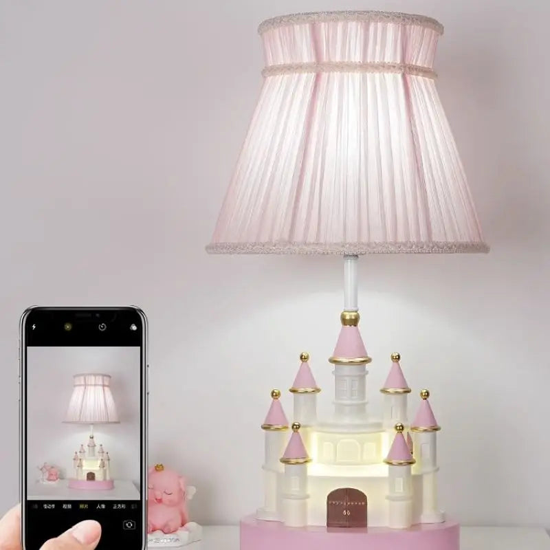 FairyGlow - Fairy Tale Pink Table Lamp with Soft Lighting