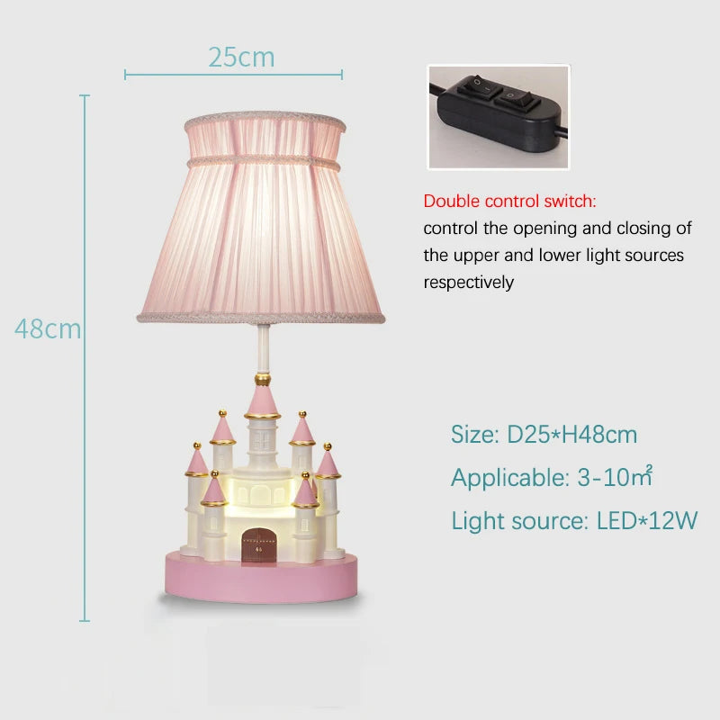 FairyGlow - Fairy Tale Pink Table Lamp with Soft Lighting