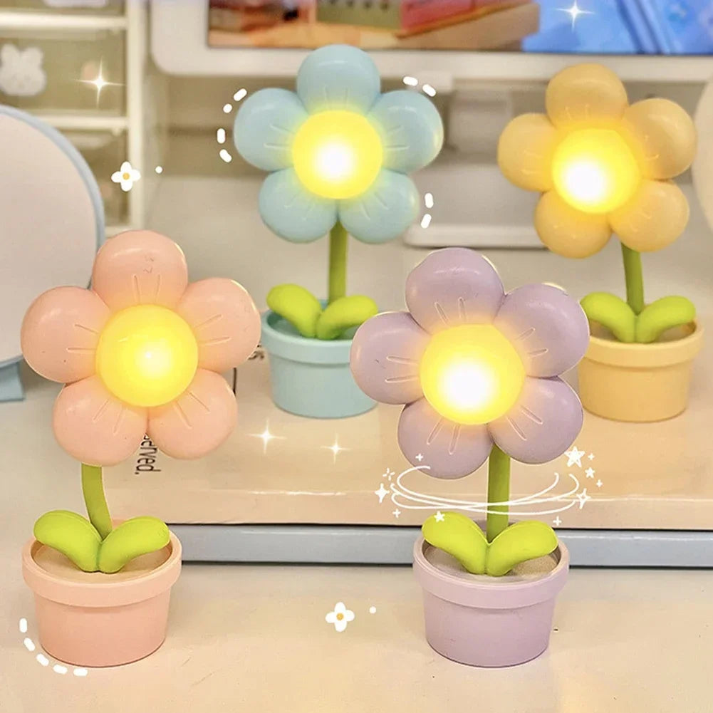 BloomLite - Kleine Blumen Tischlampe