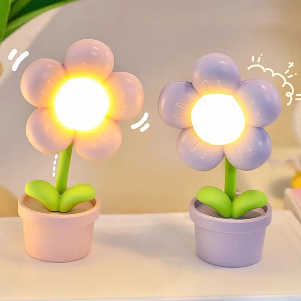 BloomLite - Kleine Blumen Tischlampe